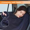 Westinghouse Heated Car Blanket, 12-Volt Electric Blanket for Car, Truck, SUV, RV, Portable Heated Throw for Camping, Red Buffalo Plaid, 59″ x 43”(Navy)