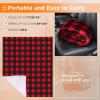 Westinghouse Heated Car Blanket, 12-Volt Electric Blanket for Car, Truck, SUV, RV, Portable Heated Throw for Camping, Red Buffalo Plaid, 59″ x 43”(Red Buffalo Plaid)