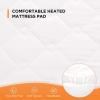 Westinghouse Heated Mattress Pad King, Comfortable Electric Mattress Pad with 10 Heating Settings & 1-12 Hours Auto Shut Off, Fit Up to 17″ Deep Pocket, King Size 78″x80″(King)