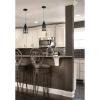 Westinghouse Lighting 6101300 Contemporary One-Light Adjustable Mini Pendant with Perforated Metal Shade, Brushed Nickel Finish(Black)