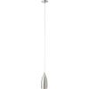 Westinghouse Lighting 6101300 Contemporary One-Light Adjustable Mini Pendant with Perforated Metal Shade, Brushed Nickel Finish(White)