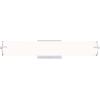 Westinghouse Lighting 6112100 Ashwin Transitional One-Light, 25 Watt Dimmable LED Indoor Wall Fixture with Color Temperature Selection, Brushed Nickel Finish, White Frosted Shade