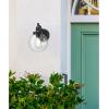 Westinghouse Lighting 6121400 Eddystone Traditional One Light Outdoor Wall Fixture with Dusk to Dawn Sensor, Matte Black Finish, White Opal Glass(Matte Black)