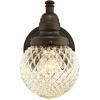 Westinghouse Lighting 6121400 Eddystone Traditional One Light Outdoor Wall Fixture with Dusk to Dawn Sensor, Matte Black Finish, White Opal Glass(Oil-Rubbed Bronze)