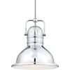 Westinghouse Lighting 6333900 Boswell Three-Light Indoor Chandelier, Brushed Nickel Finish with Prismatic Lens(White)