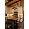 Westinghouse Lighting 6345000 Iron Hill Four-Light, Oil Rubbed Bronze Finish with Highlights Indoor Chandelier/Semi-Flush Ceiling Fixture, 4(Oil Rubbed Bronze with Highlights)