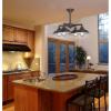 Westinghouse Lighting 6345000 Iron Hill Four-Light, Oil Rubbed Bronze Finish with Highlights Indoor Chandelier/Semi-Flush Ceiling Fixture, 4(Oil Rubbed Bronze with Highlights and White Interior)