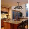 Westinghouse Lighting 6345000 Iron Hill Four-Light, Oil Rubbed Bronze Finish with Highlights Indoor Chandelier/Semi-Flush Ceiling Fixture, 4(Oil Rubbed Bronze with Highlights)