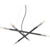 Westinghouse Lighting 6576600 Felix Six-Light LED Indoor Chandelier, Distressed Aluminum Finish with Brushed Nickel Accents
