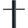 Westinghouse Lighting 6695500 Lantern Post with Ground Convenience Outlet and Dusk to Dawn Sensor, Black Finish on Steel