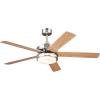 Westinghouse Lighting 7209100 Transitional Castle LED 52 inch Brushed Nickel Indoor Ceiling Fan, LED Light Kit with Opal Frosted Glass(With LED Bulbs)