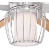 Westinghouse Lighting 7225000 WILLA Ceiling Fan with Light and Remote Control, 60 Inch, Brushed Nickel
