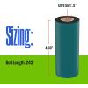 Westinghouse Thermal Transfer Ribbon, 4.33″ x 243′, 0.5″ Core, Premium Wax Resin Enhanced Ink Side Out Wax Ribbon for Thermal Printers, Black, 1 Roll, Compatible with Zebra GC420t, GK420t, GX420t(4.33 IN x 233 FT (Pack of 12))