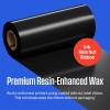 Westinghouse Thermal Transfer Ribbon, 4.33″ x 243′, 0.5″ Core, Premium Wax Resin Enhanced Ink Side Out Wax Ribbon for Thermal Printers, Black, 1 Roll, Compatible with Zebra GC420t, GK420t, GX420t(4.33 IN x 233 FT (Pack of 24))