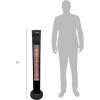 Westinghouse WES31-15110BLK Outdoor Electric Patio, Water Resistant Auto Shut Off Tip Over Switch & Overheat Protection, Freestanding Infrared Tower Heater, 47.2″ x 11″ x 11″, Black