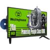 Westinghouse 32 Inch TV with DVD Player Built in, HD LED Small Flat Screen Non-Smart Television DVD Combo, RV Camper, Works with Fire Stick, Roku, Apple TV, TiVo, Xumo, and Streaming Devices.(24 Inch)