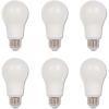 Westinghouse 5077100 9 Watt (60 Watt Equivalent) Omni A19 Dimmable Cool White LED Light Bulb, Medium Base(6 Pack)