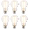 Westinghouse 5316500 6.5 Watt (60 Watt Equivalent) A19 Dimmable Clear Filament LED Light Bulb, Medium Base, Single(10w 3000k Clear)