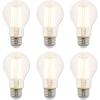 Westinghouse 5316500 6.5 Watt (60 Watt Equivalent) A19 Dimmable Clear Filament LED Light Bulb, Medium Base, Single(20w 2700k Clear)
