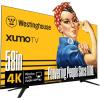 Westinghouse 55-inch Smart TV, 4K UHD Xumo TV w/ HDR10, Voice Remote, Dolby Vision, Dolby Atmos, Edgeless, Flat Screen LED Television w/Bluetooth, Apple AirPlay, Wi-Fi & Mobile Connectivity(58 Inch – UHD)