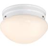 Westinghouse 6107100 7-1/4-Inch LED Indoor Flush Mount Ceiling Fixture, White Finish with White Opal Glass(White with LED)