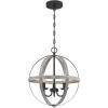 Westinghouse 6110400 Stella Mira Three-Light Pendant, Antique Ash(Antique Ash)