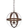 Westinghouse 6110400 Stella Mira Three-Light Pendant, Antique Ash(Barnwood)