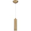 Westinghouse 6111100 Rayman Contemporary One-Light Dimmable LED Indoor Mini Pendant Light Brushed Brass Finish