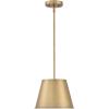 Westinghouse 6111600 Derose Transitional One-Light Indoor Pendant Light Brushed Nickel Finish(Brushed Brass)