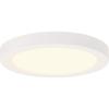 Westinghouse 6112000 Traditional One-Light, 7 Inch 17 Watt Dimmable LED Indoor Flush Mount Fixture with Color Temperature Selection White Finish, White Frosted Shade(White)