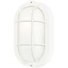 Westinghouse 6113600 Traditional One-Light Dimmable LED Outdoor Wall Light, Textured White Finish, White Glass(White)