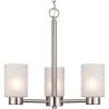 Westinghouse 6115400 Sylvestre Transitional Three-Light Indoor Chandelier, Matte Black Finish, Clear Glass(White)