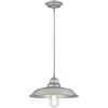 Westinghouse 6116600 Iron Hill Vintage-Style One-Light Indoor Pendant Light, Oil Rubbed Bronze Finish with Highlights, Clear Seeded Glass(Galvanized Steel)