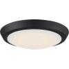 Westinghouse 6117400 Traditional One-Light, 11 Inch 20 Watt LED Indoor Flush Mount Ceiling Light Fixture, Matte Black Finish, Acrylic Shade
