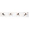 Westinghouse 6117500 Traditional Three-Light Indoor Vanity Light Fixture, Matte Black Finish, No Shades(Beveled Mirror)