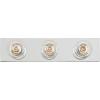Westinghouse 6117500 Traditional Three-Light Indoor Vanity Light Fixture, Matte Black Finish, No Shades(Chrome)