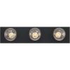 Westinghouse 6117500 Traditional Three-Light Indoor Vanity Light Fixture, Matte Black Finish, No Shades(Matte Black)
