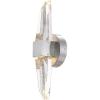 Westinghouse 6118300 Cava Modern One-Light 15 Watt LED Indoor Wall Sconce Fixture, Brushed Nickel Finish, Bubble Glass