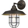 Westinghouse 6121600 Iron Hill Vintage-Style One Light Outdoor Wall Fixture, Black-Bronze Finish with Highlights, Clear Glass 9-Inch(12-Inch)