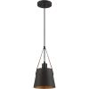 Westinghouse 6125300 Pasco Contemporary One Light Indoor Mini Pendant, Black-Bronze Finish with Leather Strap