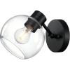 Westinghouse 6127900 Hyson Transitional Three Light Wall Fixture, Matte Black Finish, Clear Glass(Matte Black)