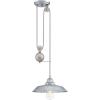 Westinghouse 6129300 Iron Hill Vintage-Style One Light Indoor Pulley Pendant, Matte Black Finish(Galvanized Steel)