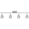 Westinghouse 6129500 Borgata Contemporary Four Light LED Track Light Kit, Brushed Nickel Finish