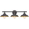 Westinghouse 6133000 Iron Hill Vintage-Style Three Light LED Indoor Wall Fixture, Oil Rubbed Bronze Finish with Highlights(Oil-Rubbed Bronze)