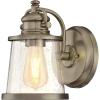 Westinghouse 6204000 Emma Jane One-Light Outdoor Wall Lantern, 1-Pack, Amber Bronze(Antique Brass)