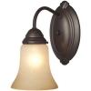 Westinghouse 6223800 Trinity II One-Light Interior Wall Fixture, Oil Rubbed Bronze Finish with Aged Alabaster Glass , Beige(1-Light Wall Sconce)