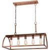Westinghouse 6351600 Chandelier, Barnwood & Copper