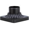 Westinghouse 6790100 Pedestal Mount for Post Lantern, Textured Black Finish on Cast Aluminum(1 Count (Pack of 1))