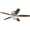 Westinghouse 7209600 Traditional Carolina LED 52 inch Oil Rubbed Bronze Indoor Ceiling Fan, LED Light Kit with Amber Alabaster Bowl(Brushed Nickel with LED Bubs)