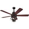 Westinghouse 7217100 Stella Mira 52-Inch Oil Rubbed Bronze Indoor Ceiling Fan, LED Light Kit, Remote Control Included(Oil Rubbed Bronze Finish)